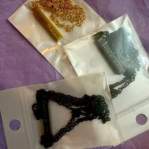 Lover necklaces 3 pieces per order